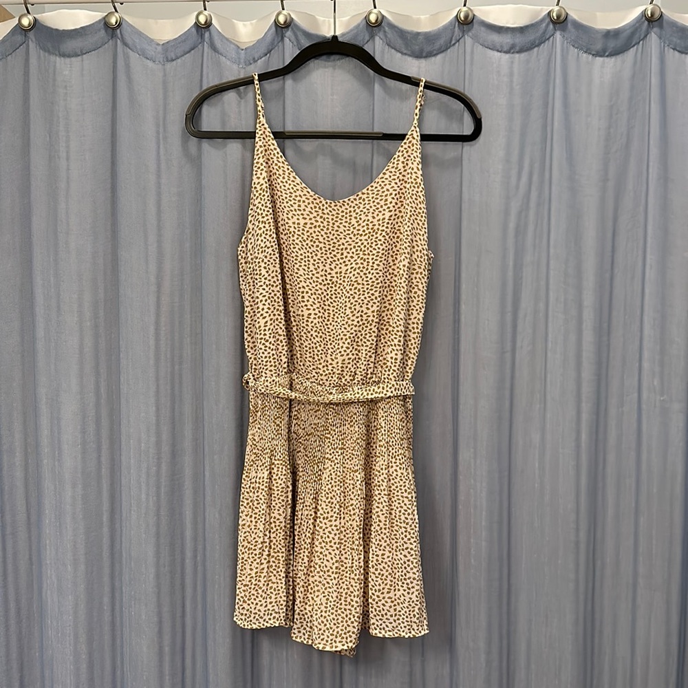 Patterned And Pleated Romper - image 1